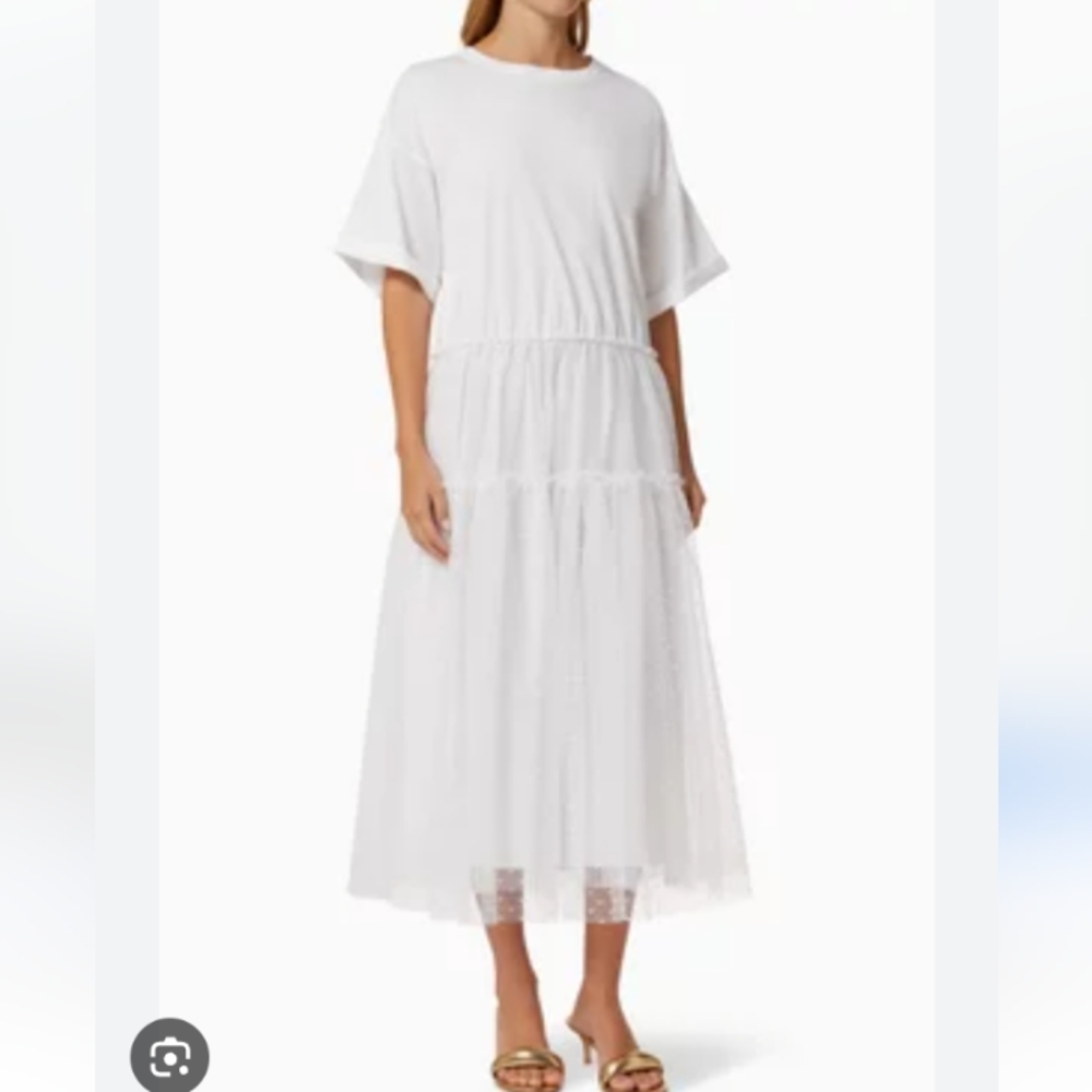 RED Valentino White Midi Dress